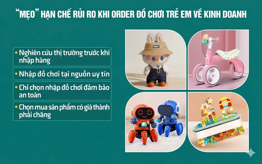 “Mẹo” hạn chế rủi ro khi kinh doanh đồ chơi trẻ em