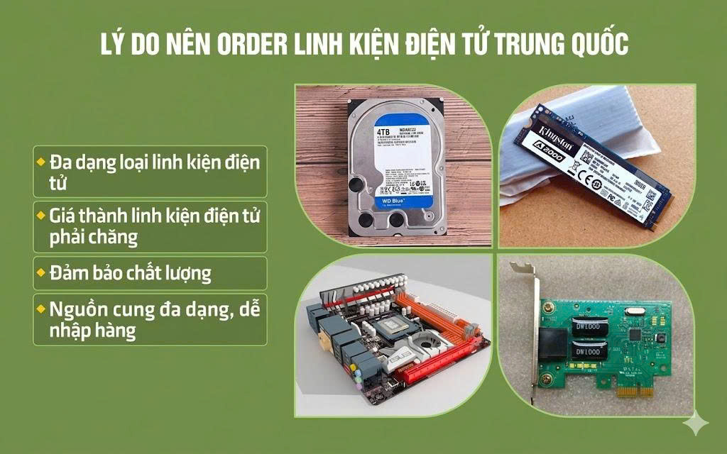 Vì sao nên nhập linh kiện điện tử Trung Quốc?