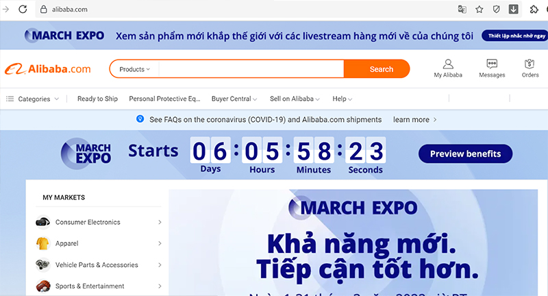 Nhập linh kiện trên các trang TMĐT
