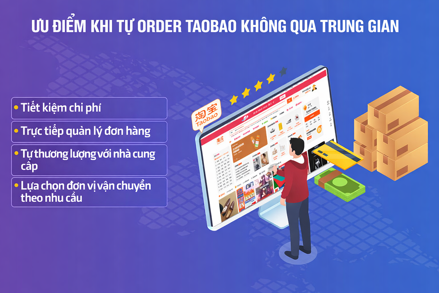 Tự order Taobao không qua trung gian có ưu điểm và nhược điểm gì?