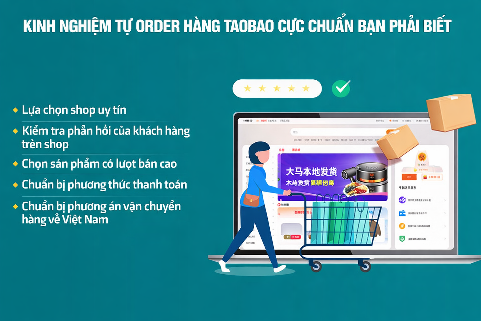 Kinh nghiệm tự order Taobao bạn phải biết
